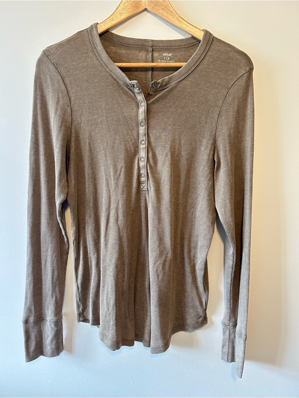 Aerie Ribbed Long Sleeve Top